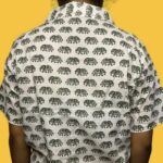 Elephant Design Block Printed Cotton Shirt