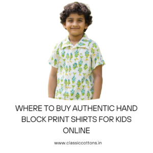 Where to Buy Authentic Hand Block Print Shirts for Kids Online