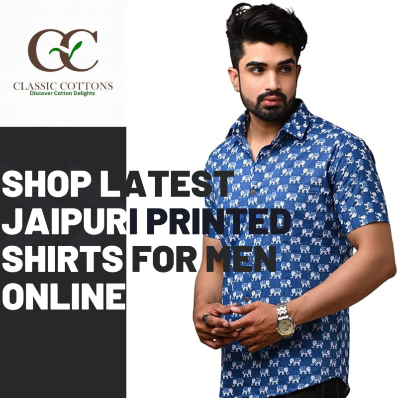 Shop Latest Jaipuri Printed Shirts for Men Online